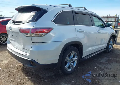 2015 Toyota Highlander Limited V6 z USA, uszkodzony, nr VIN 5TDDKRFH3FS136500